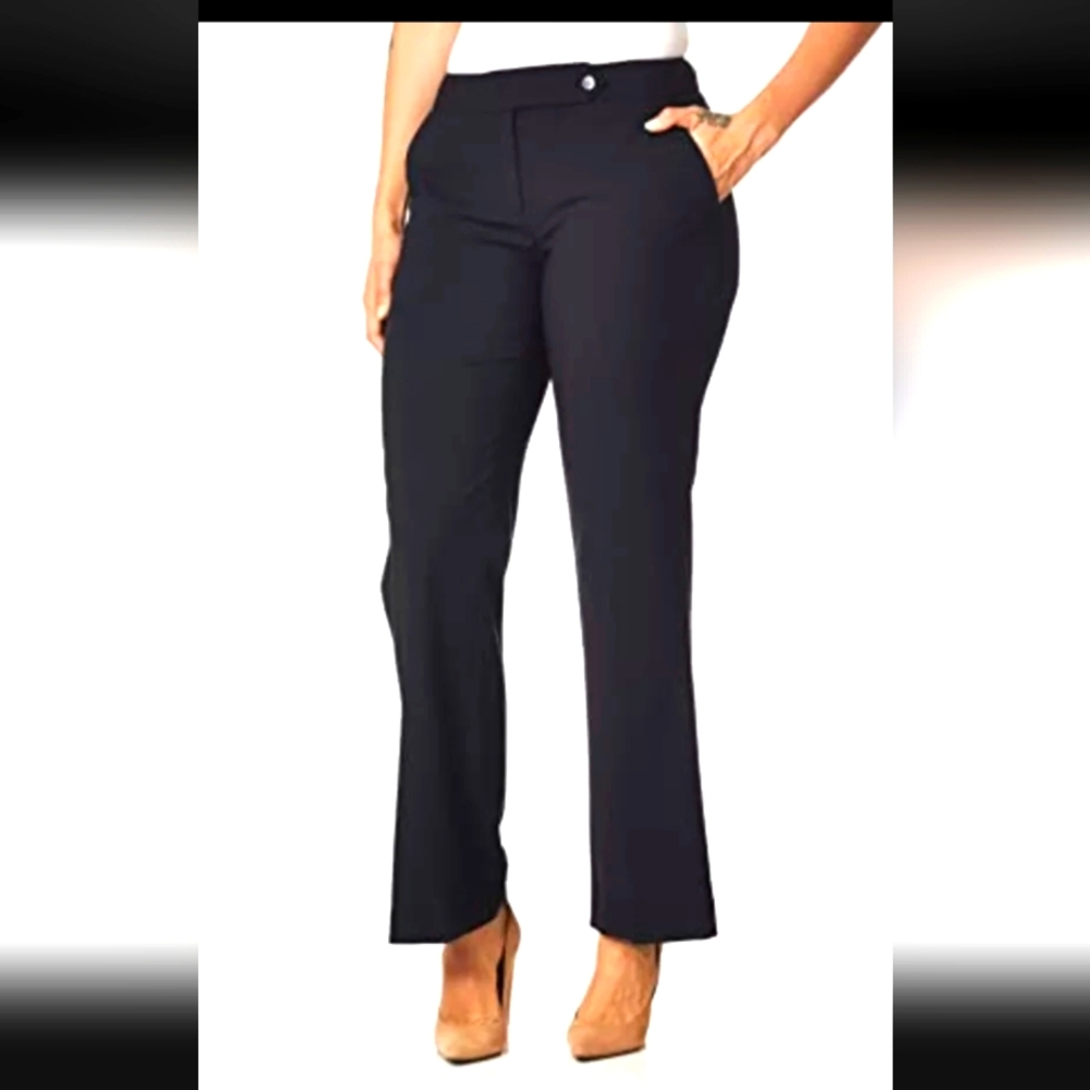Calvin Klein Women's Classic Fit Black Formal Suit Pants Trouser Size 4 in Black